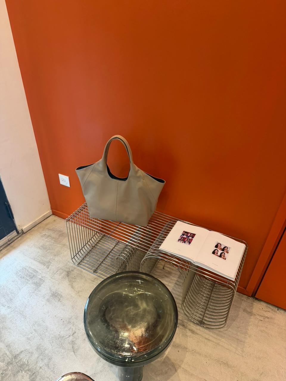 Beige tote